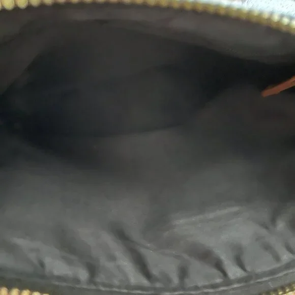 Joy & Iman Case Cosmetic Black Leather Makeup Bag Pouch Inside Pocket - Picture 4 of 9